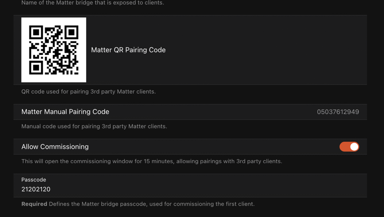 Commissioning Window