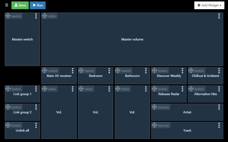 Dashboard designer